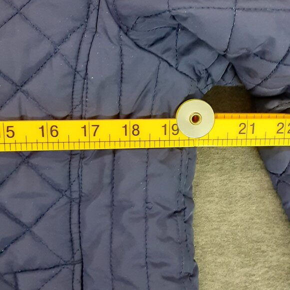 Faded Glory Woman's Jacket Size LARGE, Zip Closure, Dark Blue, Dark Spot on back - Picture 7 of 9